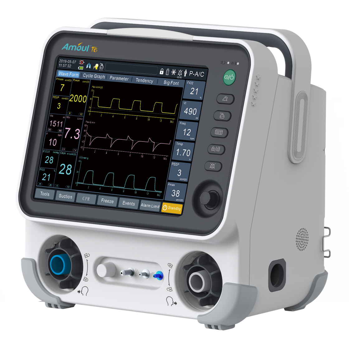 Amoul® - Ventilador T6 Pulmonar Eletrônico