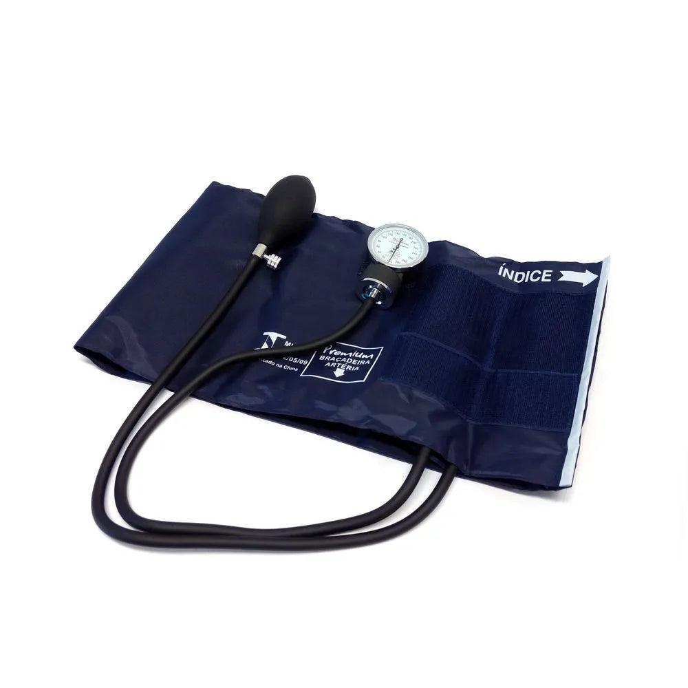 Aparelho de Pressão Arterial Nylon, Velcro, Preto, Obeso - Premium