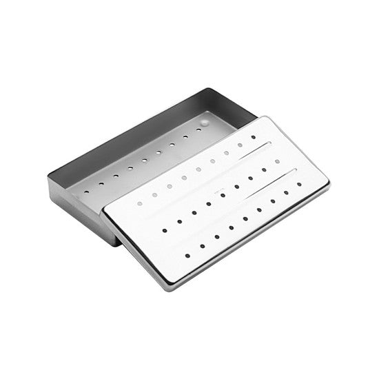 Estojo em Inox Perfurado Autoclavável 26 x 12 x 06 cm - ABC - 2037