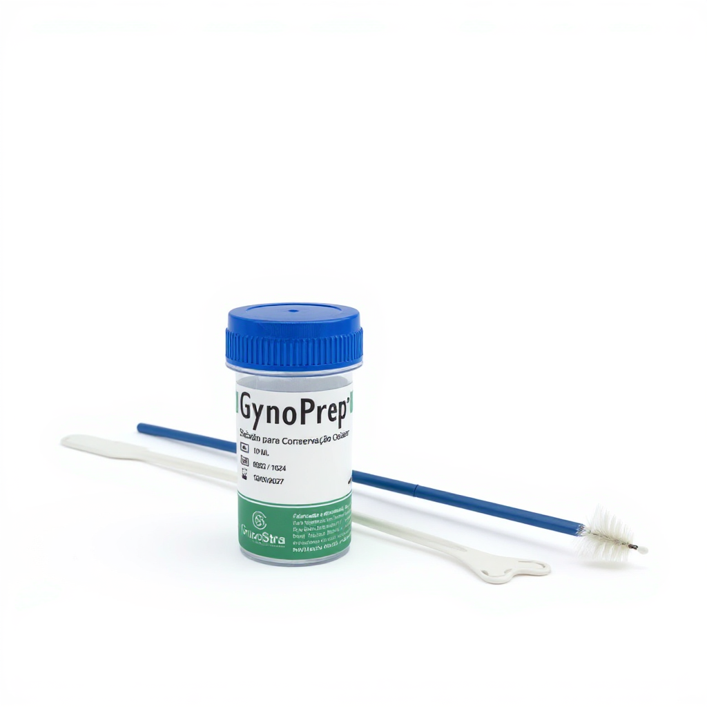 GynoPrep® Kit de Coleta - Frasco 10 mL + Espátula Ayre + Escova Cervical