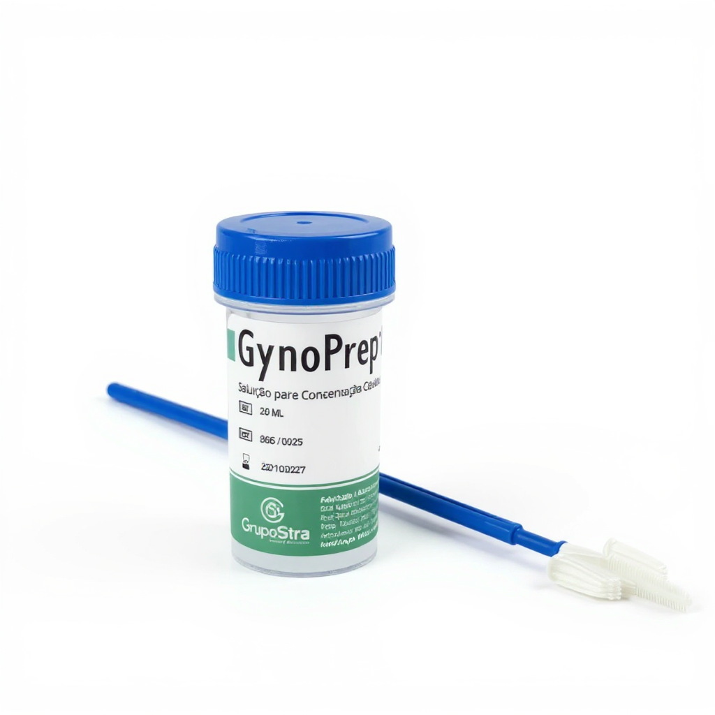 GynoPrep® Kit de Coleta - Frasco 20 mL + Escova Cervical Modelo Combi