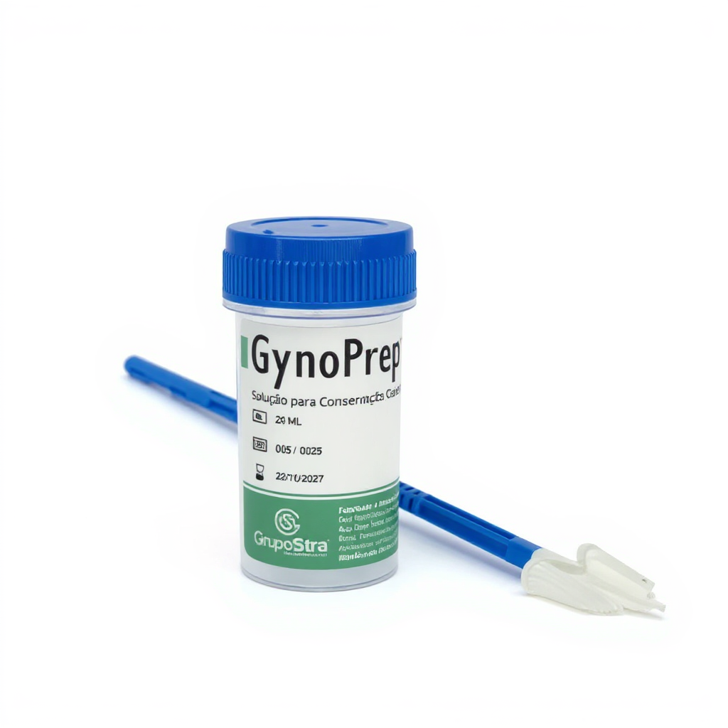 GynoPrep® Kit de Coleta - Frasco 20 mL + Escova Cervical Modelo Pincel