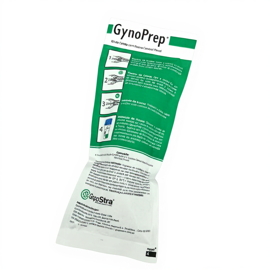 GynoPrep® Kit de Coleta - Frasco 20 mL + Escova Cervical Modelo Combi