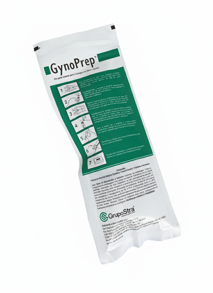 GynoPrep® Kit de Coleta - Frasco 20 mL + Espátula Ayre + Escova Cervical