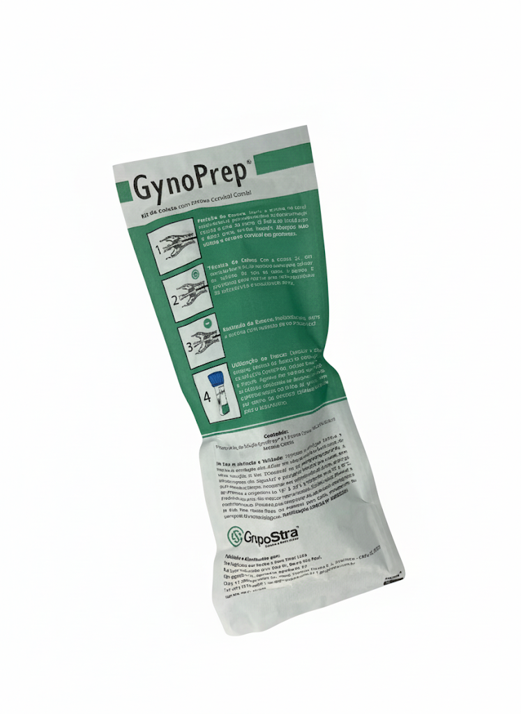 GynoPrep® Kit de Coleta - Frasco 20 mL + Escova Cervical Modelo Combi + Espéculo P