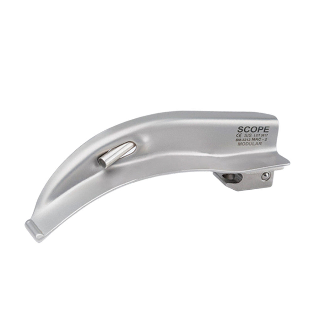 Scope Medical® Laringoscópio - Lâmina Curva - Fibra Óptica - SM - 3215